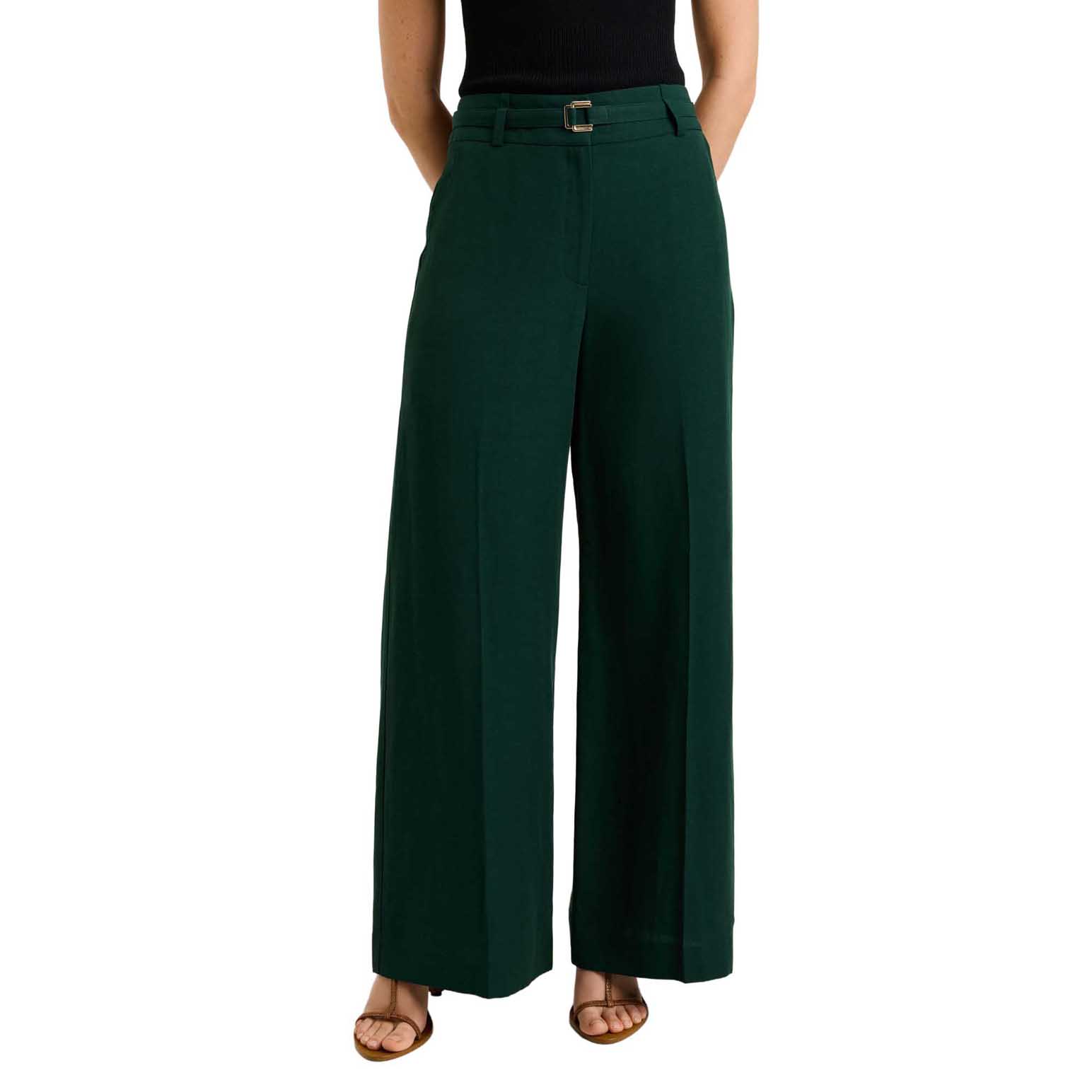Veronika Maine European Lyocell Linen Flared Pant